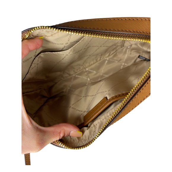 Michael Kors EW Crossbody bag Brown Jet Set Large Leather - Picture 8 of 9